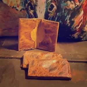 Handmade leather wallets
